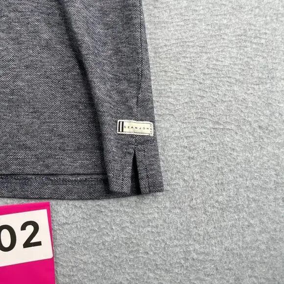 Sean John Casual Polo Shirt Navy Pocket City Casual Mens XL - Picture 2 of 10